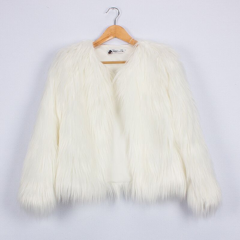 FAUX FUR JACKET FOR GIRLS 2Y-10Y