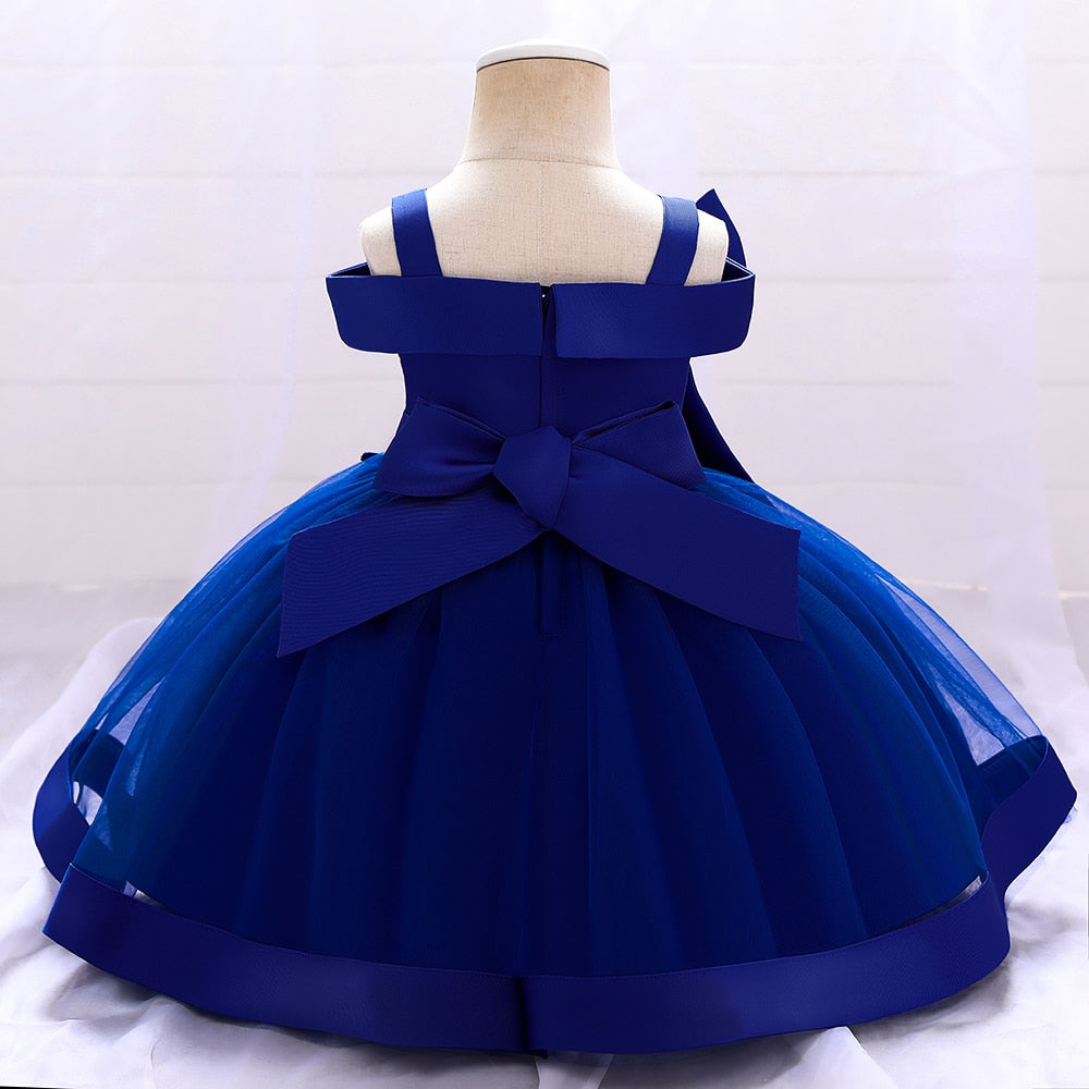 Bow and Lace Princess Dress for Babies 3M-3Y