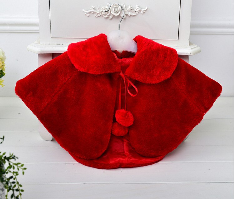 Fur Cape for Babies and Girls 3M-10Y