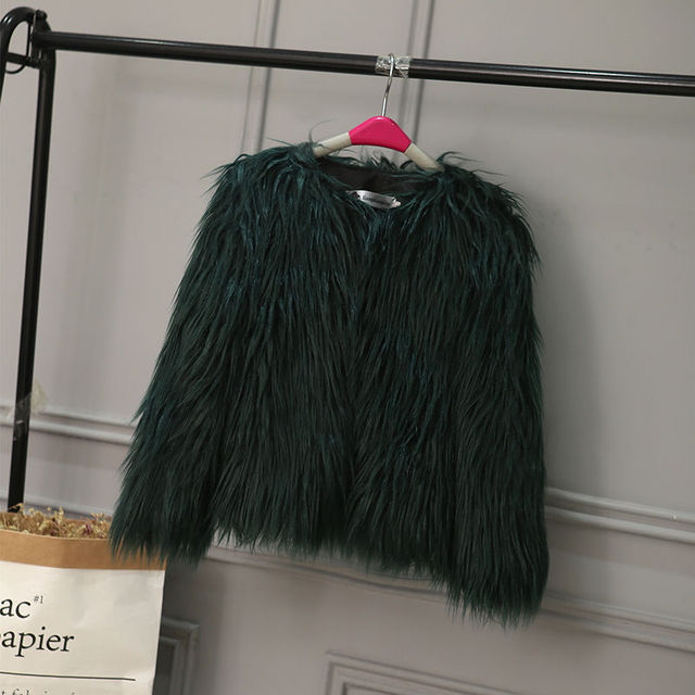 FAUX FUR JACKET FOR GIRLS 2Y-10Y