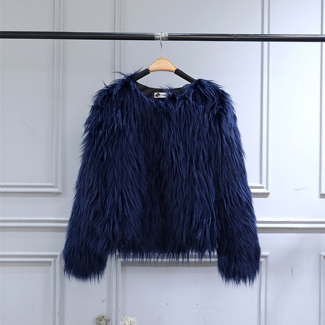 FAUX FUR JACKET FOR GIRLS 2Y-10Y