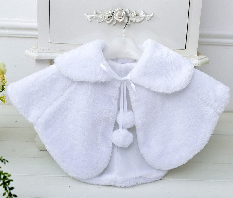 Fur Cape for Babies and Girls 3M-10Y