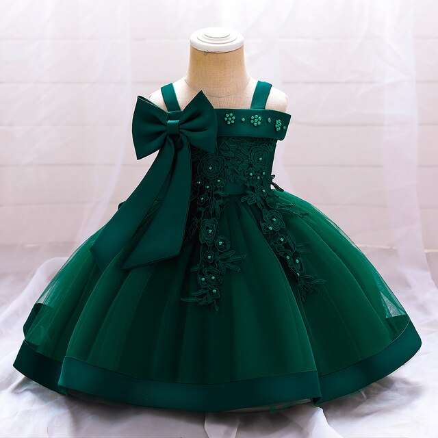 Bow and Lace Princess Dress for Babies 3M-3Y