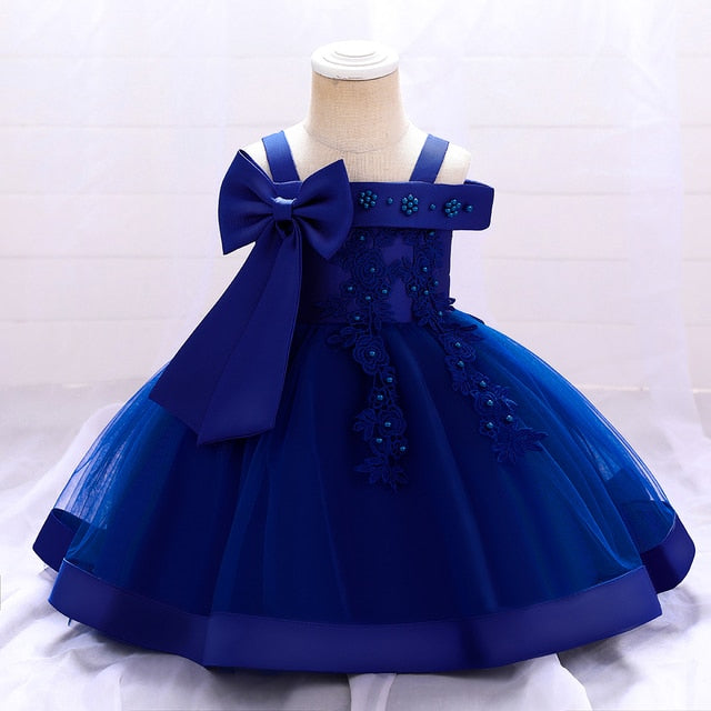 Bow and Lace Princess Dress for Babies 3M-3Y